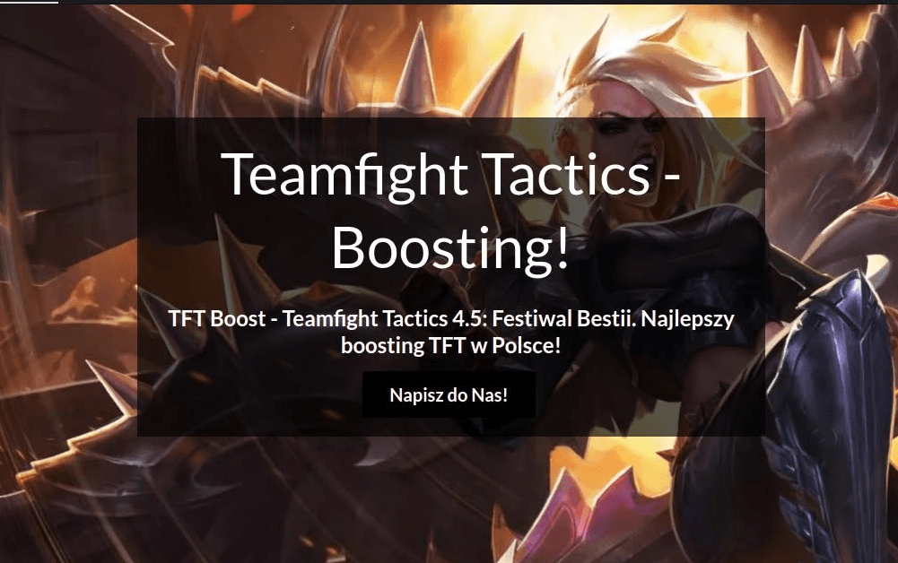 BoostTFT.pl (GatsbyJS)